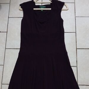 RALPH LAUREN Womens Size 8 Pleated Midi Dress